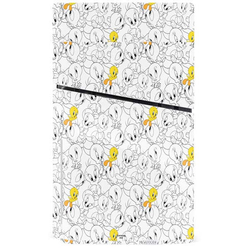 Looney Tunes Tweety Super Sized Pattern PS5 Slim Disk Bundle Skin