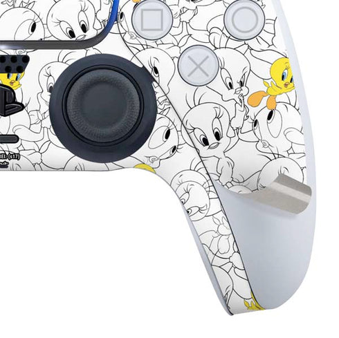 Looney Tunes Tweety Super Sized Pattern PS5 Slim Digital Edition Bundle Skin