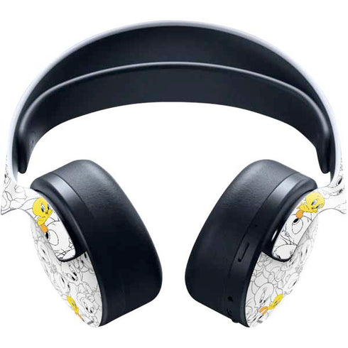 Looney Tunes Tweety Super Sized Pattern PULSE 3D Wireless Headset for PS5 Skin