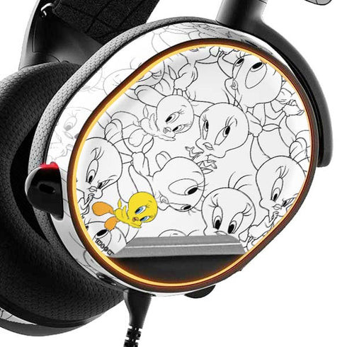Looney Tunes Tweety Super Sized Pattern SteelSeries Arctis 3 Skin