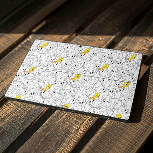 Looney Tunes Tweety Super Sized Pattern Surface Pro 7 Skin