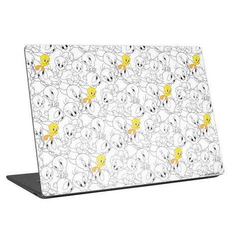 Looney Tunes Tweety Super Sized Pattern Universal Laptop 12in (9.8 x 6.8in) Skin