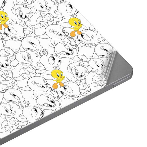 Looney Tunes Tweety Super Sized Pattern Universal Laptop 12in (9.8 x 6.8in) Skin