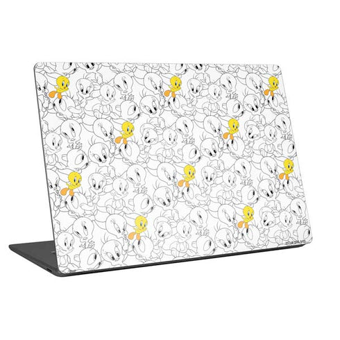 Looney Tunes Tweety Super Sized Pattern Universal Laptop 18in (14.6 x 10.6in) Skin