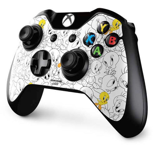 Looney Tunes Tweety Super Sized Pattern Xbox One Controller Skin