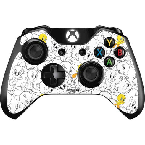 Looney Tunes Tweety Super Sized Pattern Xbox One Controller Skin