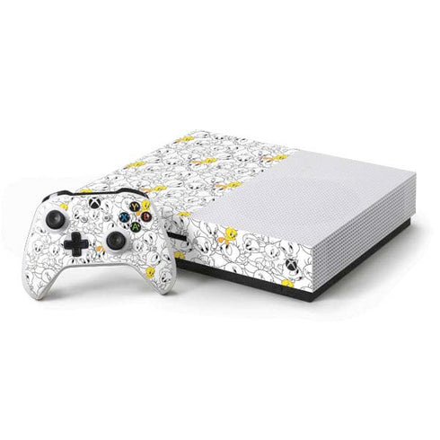 Looney Tunes Tweety Super Sized Pattern Xbox One Skins