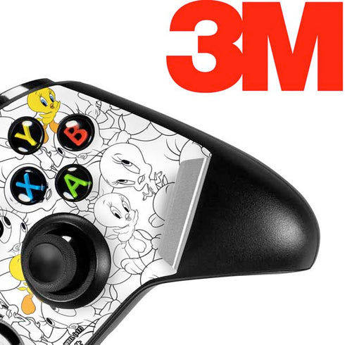 Looney Tunes Tweety Super Sized Pattern Xbox One S Controller Skin