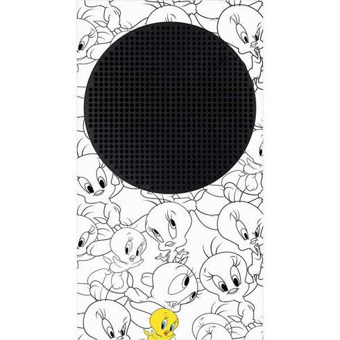Looney Tunes Tweety Super Sized Pattern Xbox Series S Skins