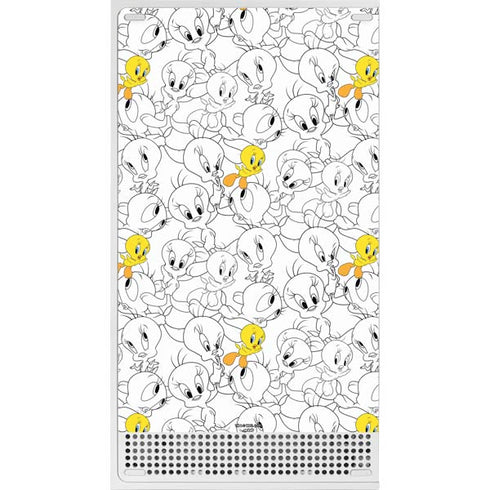 Looney Tunes Tweety Super Sized Pattern Xbox Series S Bundle Skin