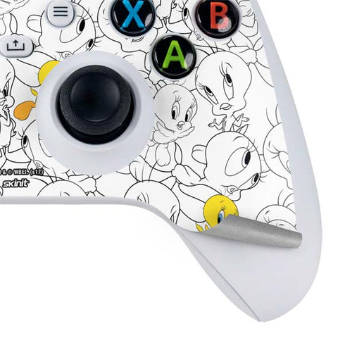 Looney Tunes Tweety Super Sized Pattern Xbox Series S Bundle Skin