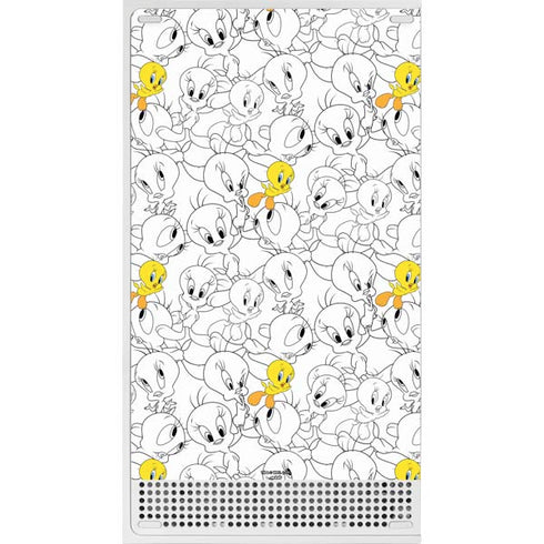 Looney Tunes Tweety Super Sized Pattern Xbox Series S Console Skin