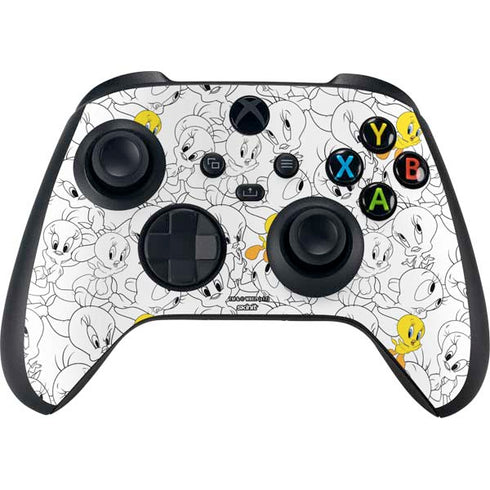 Looney Tunes Tweety Super Sized Pattern Xbox Series X Controller Skin