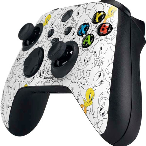 Looney Tunes Tweety Super Sized Pattern Xbox Series X Controller Skin
