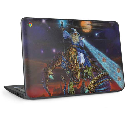 Twilight Tempest Wizard by Ed Beard Jr HP Chromebook Skin