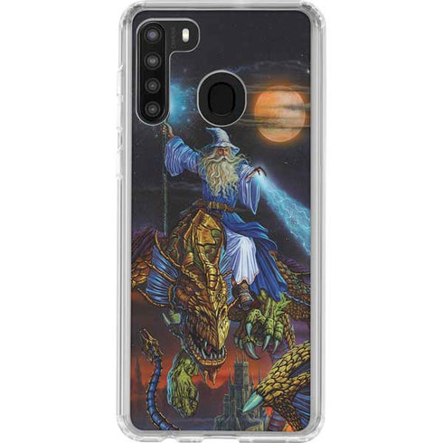 Ed Beard Jr. Twilight Tempest Wizard Galaxy A21 Clear Case