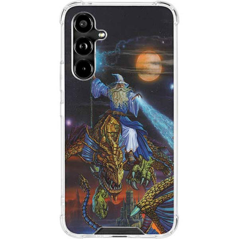 Twilight Tempest Wizard by Ed Beard Jr Galaxy A54 5G Clear Case