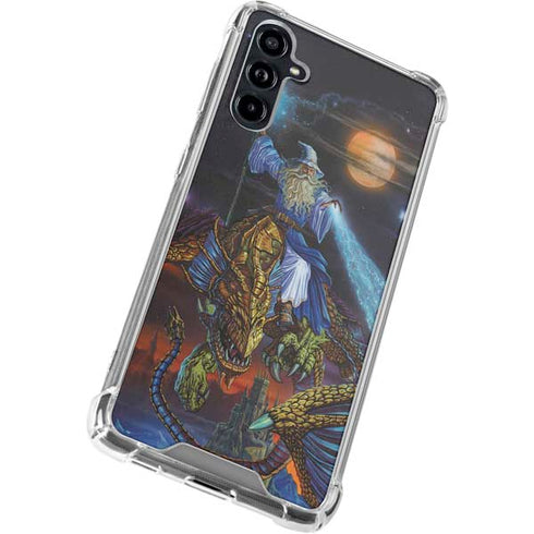 Twilight Tempest Wizard by Ed Beard Jr Galaxy A54 5G Clear Case