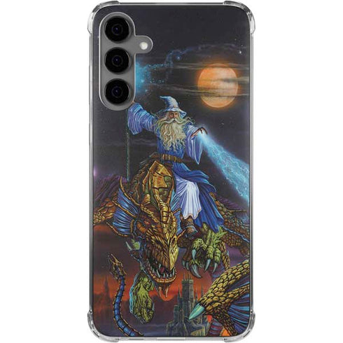 Twilight Tempest Wizard by Ed Beard Jr Galaxy S24 Plus Clear Case