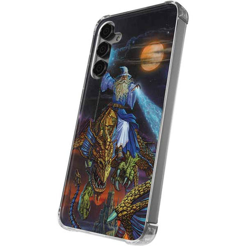 Twilight Tempest Wizard by Ed Beard Jr Galaxy S24 Plus Clear Case
