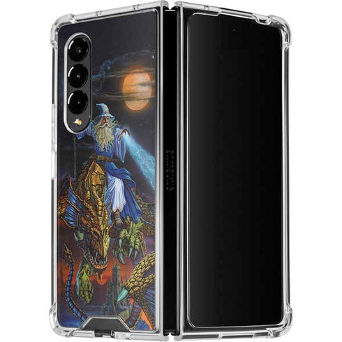 Ed Beard Jr. Twilight Tempest Wizard Galaxy Z Fold4 5G Clear Case