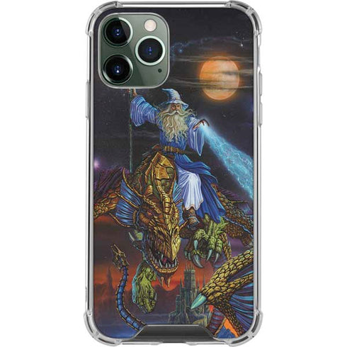 Twilight Tempest Wizard by Ed Beard Jr iPhone 11 Pro Max Clear Case