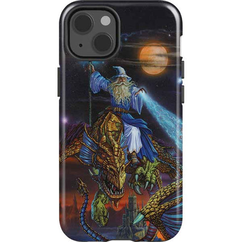 Twilight Tempest Wizard by Ed Beard Jr iPhone 15 Impact Case