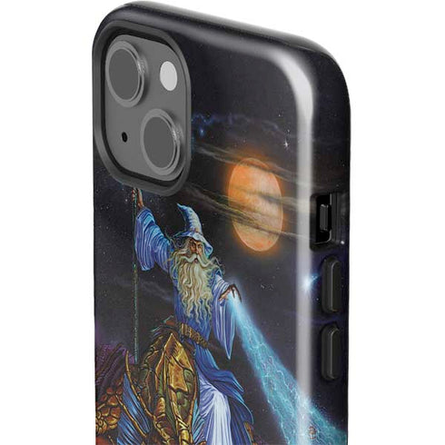 Twilight Tempest Wizard by Ed Beard Jr iPhone 15 Impact Case