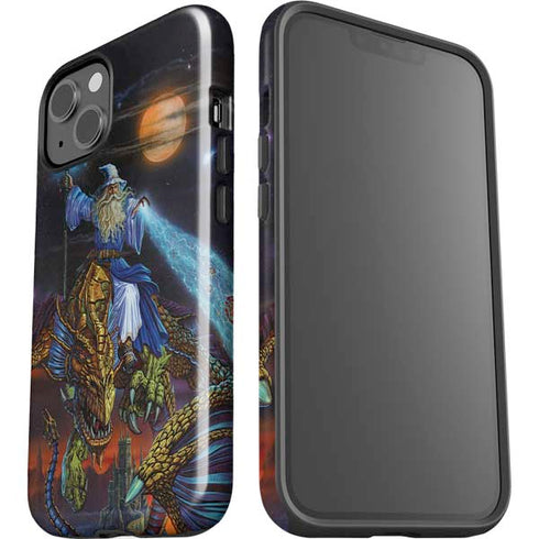 Twilight Tempest Wizard by Ed Beard Jr iPhone 15 Impact Case