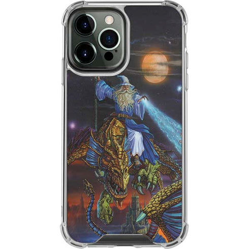 Twilight Tempest Wizard by Ed Beard Jr iPhone 15 Pro Max Clear Case