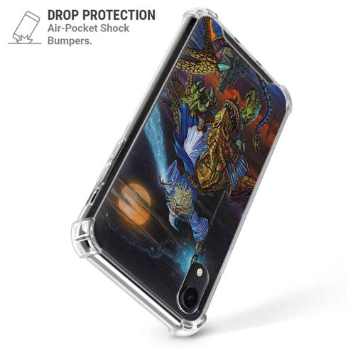 Twilight Tempest Wizard by Ed Beard Jr iPhone XR Clear Case