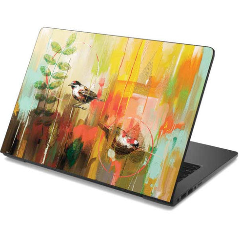 Two Little Birds Dell Chromebook Skin