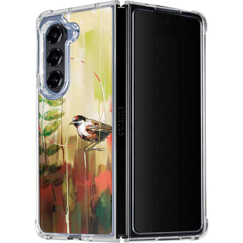 Two Little Birds Galaxy Z Fold5 5G Clear Case
