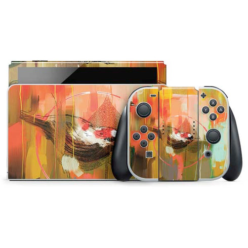 Two Little Birds Nintendo Switch OLED (2021) Skin