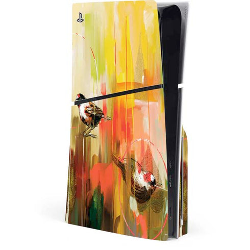 Two Little Birds PS5 Slim Disk Console Skin