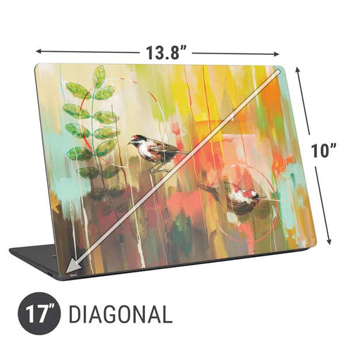 Two Little Birds Universal Laptop 17in (13.8 x 10in) Skin