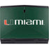 University of Miami Horizontal Mark on Green Dell Alienware Skin