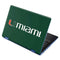 University of Miami Horizontal Mark on Green Aspire R11 11.6in Skin