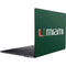 University of Miami Horizontal Mark on Green Ativ Book 9 (15.6in 2014) Skin