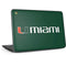 University of Miami Horizontal Mark on Green HP Chromebook Skin