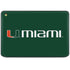 University of Miami Horizontal Mark on Green HP Chromebook Skin