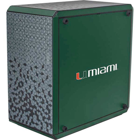 University of Miami Horizontal Mark on Green Cooler Master MasterBox Q300L Mini Tower Skin