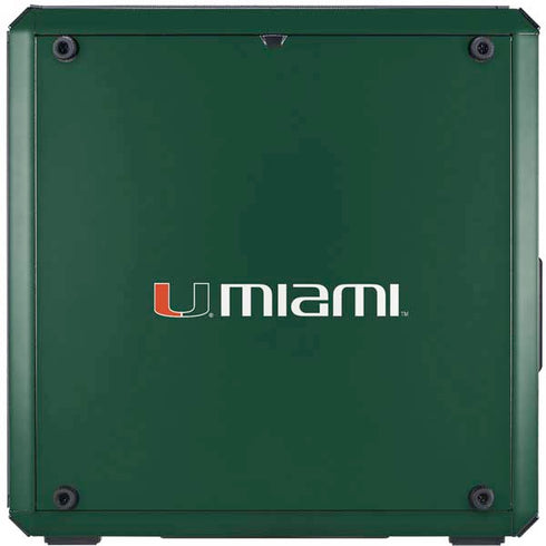 University of Miami Horizontal Mark on Green Cooler Master MasterBox Q300L Mini Tower Skin