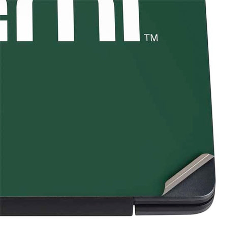 University of Miami Horizontal Mark on Green Dell Vostro Skin
