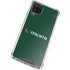University of Miami Horizontal Mark on Green Galaxy A12 Clear Case