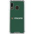 University of Miami Horizontal Mark on Green Galaxy A30 Clear Case