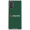 University of Miami Horizontal Mark on Green Galaxy A32 5G Clear Case