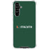 University of Miami Horizontal Mark on Green Galaxy A54 5G Clear Case