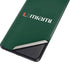University of Miami Horizontal Mark on Green Galaxy S21 Plus 5G Skin