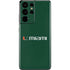 University of Miami Horizontal Mark on Green Galaxy S21 Ultra 5G Skin